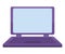 purple laptop computer