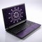 Purple Laptop With Minimalist Gothic Pentacles Design