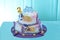 Purple Lavender 2 Tier delicious birthday Cake