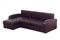 Purple leather sofa