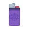 Purple Lighter as Portable Device for Igniting Cigarette and Generating Flame Vector Illustration