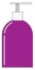 Purple liquid soap, illustration, vector