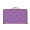 Purple luggage suitcase