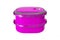 Purple lunch box isolated