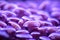 Purple macro closeup mushrooms. Generate Ai