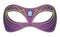 purple mardi gras mask