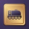 Purple Mars rover icon isolated on purple background. Space rover. Moonwalker sign. Apparatus for studying planets