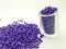 Purple masterbatch granule