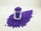 purple masterbatch granules