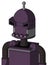 Purple Mech With Dome Head And Pipes Mouth And Angry Eyes And Single Antenna