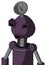 Purple Mech With Rounded Head And Happy Mouth And Angry Eyes And Radar Dish Hat