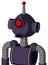 Purple Mech With Rounded Head And Sad Mouth And Cyclops Eye And Single Led Antenna