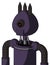 Purple Mech With Rounded Head And Speakers Mouth And Black Cyclops Eye And Three Dark Spikes