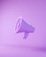 purple megaphone speaker icon object bullhorn loudspeaker communication announcement protest