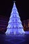 Purple metallic Christmas tree