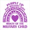 Purple For Military Kids Month Of The Military Child, Military Child typography t-shirt design veterans shirt