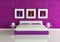 Purple modern bedroom