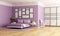 Purple modern bedroom