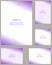 Purple mosaic page corner design templates