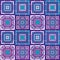 Purple mosaic pattern