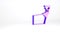 Purple Movie spotlight icon isolated on white background. Light Effect. Scene, Studio, Show. Minimalism concept. 3d