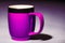 A purple mug. The Royal Indulgence. The Majestic Violet Mug. Generative AI