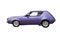 Purple muscle car