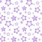Purple nacre stars on a white background pattern seamless vector