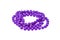 Purple necklace isolated