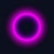 Purple neon ring