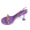 Purple New Fashionable Women's High Heels With Gold Chain on white background