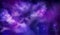 Purple night sky. Space universe, magic clouds. Cosmic night nebula, pink and blue cosmos, dark lights. Midnight heaven