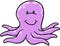 Purple Octopus Vector