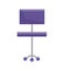 Purple Office Chair Closeup Vector Illustration