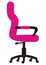 Purple office chair with wheels, vector icon