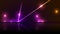 Purple orange neon laser lines technology modern motion background