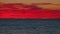 Purple Orange Pink Sunset. Magic Purple Sunrise Over Sea. Abstract Nature Background. Still.