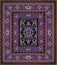 Purple oriental carpet