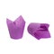 Purple paper baking Tulip forms for cakes