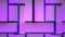 Purple patterns futuristic energy glowing from rectangles and squares