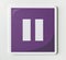 Purple pause button music icon