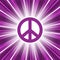 Purple Peace Sign Sunrise