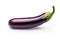 Purple Perfection: Ripe Eggplant Isolated on White Background