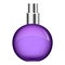 Purple perfume bottle mockup, realistic style