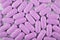 Purple pills or tablets