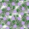 Purple pineapple with triangles geometric fruit summer tropical