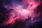 a purple and pink background with a bird flying in the sky Surreal Stellar Nursery in Majestic Magenta with Swirling patterns