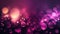 A purple and pink gradient with circular bokeh lights, creating a dreamy and romantic atmosphere, Generative AI, illustration