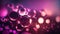 A purple and pink gradient with circular bokeh lights, creating a dreamy and romantic atmosphere, Generative AI, illustration