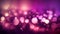 A purple and pink gradient with circular bokeh lights, creating a dreamy and romantic atmosphere, Generative AI, illustration